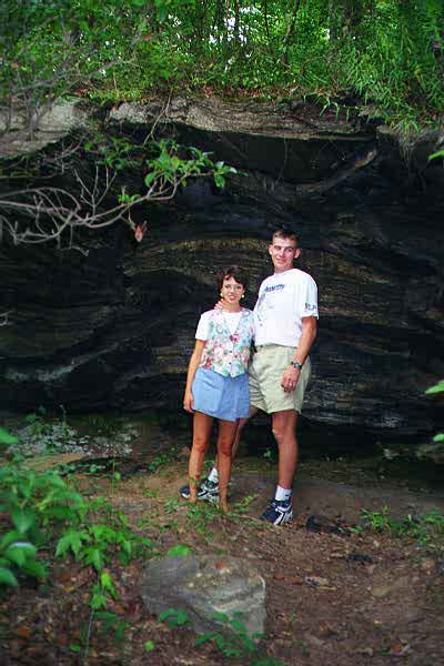 Cave by path on Broad River Walkway