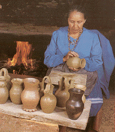 Cherokee Indian potter